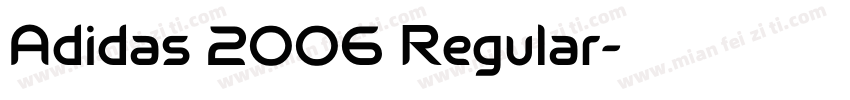 Adidas 2006 Regular字体转换